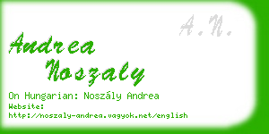 andrea noszaly business card