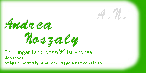 andrea noszaly business card